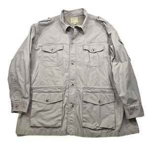 Cabelas Safari Series Field Jacket Mens 3XL Tan Regular Utility Lightweight